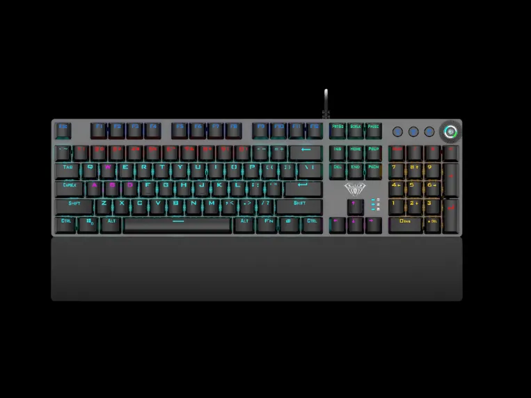 F2058 AULA Customizable Gaming RGB Mechanical Keyboard with blue switch